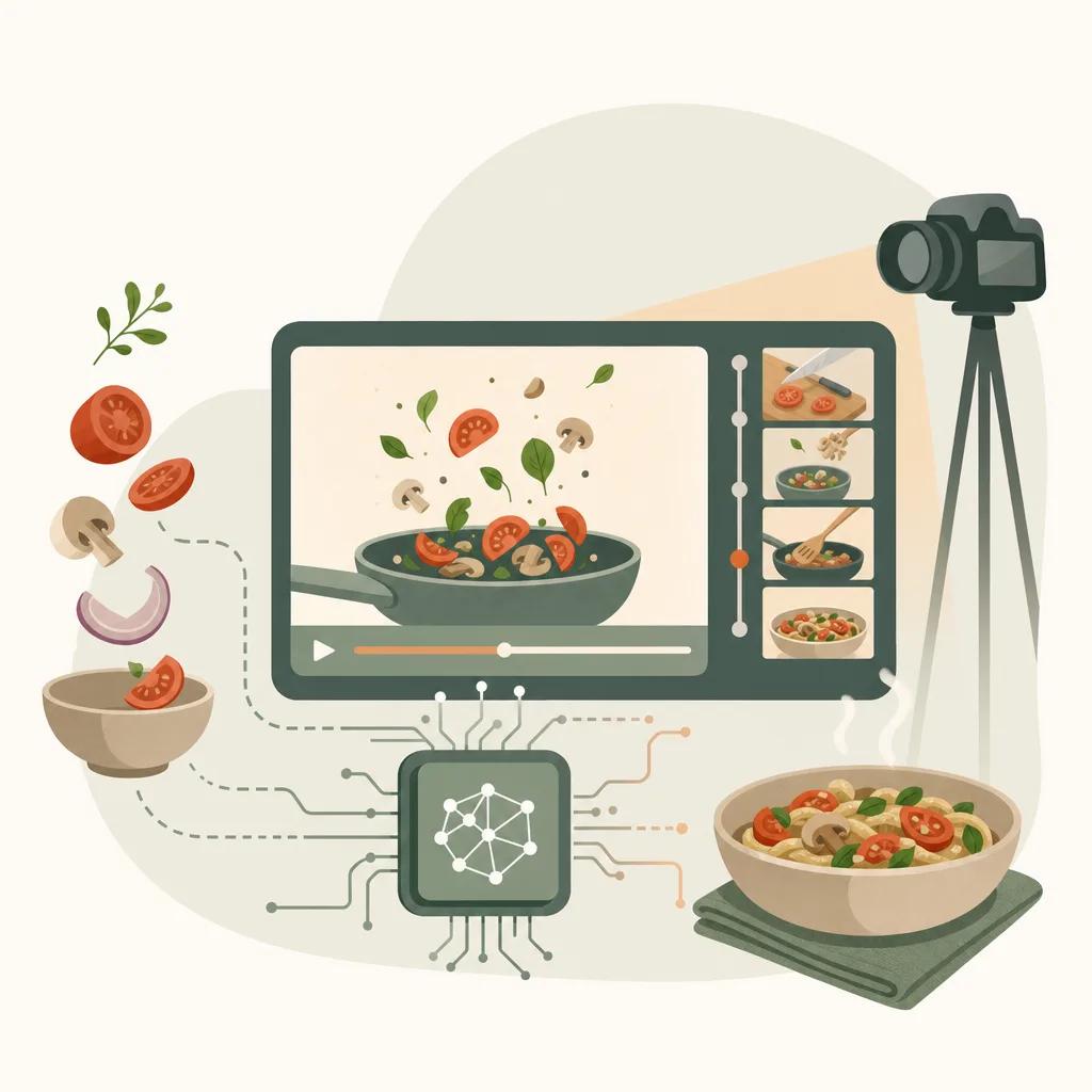 Illustration related to ai video for cooking tutorials