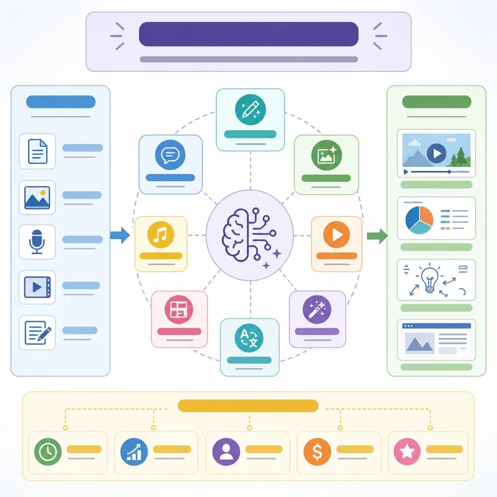 Diagram explaining best ai tools for creating explainers
