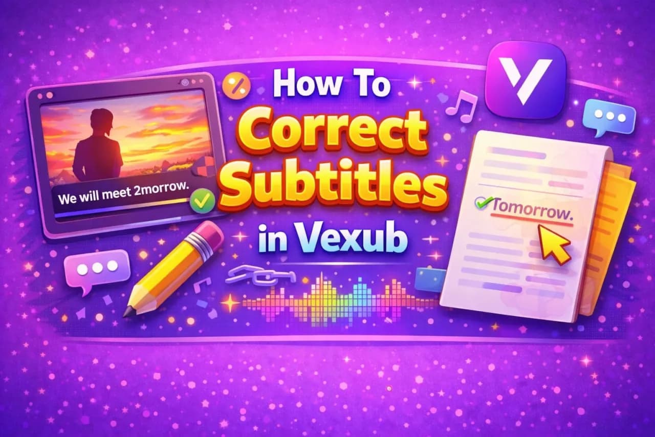 How To Correct Subtitles In Vexub