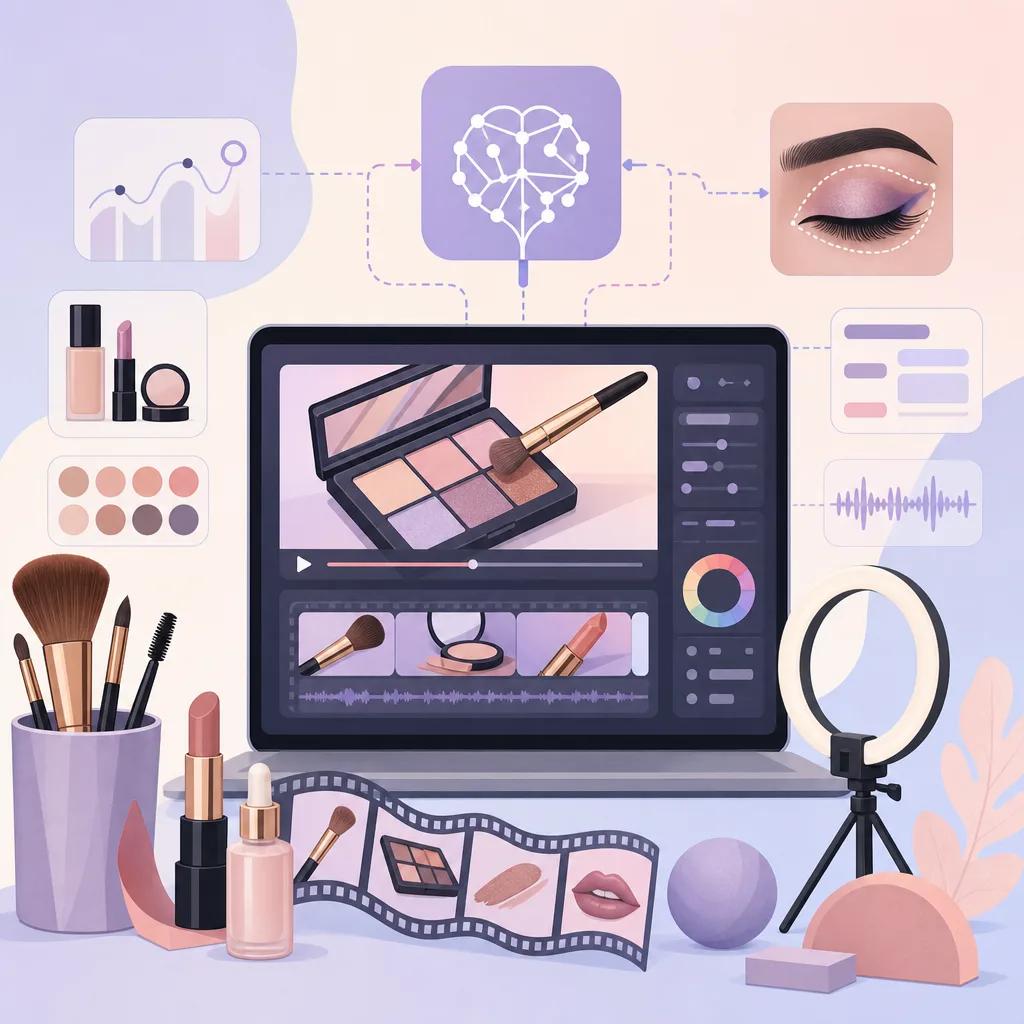 Illustration related to ai tools for beauty tutorial videos