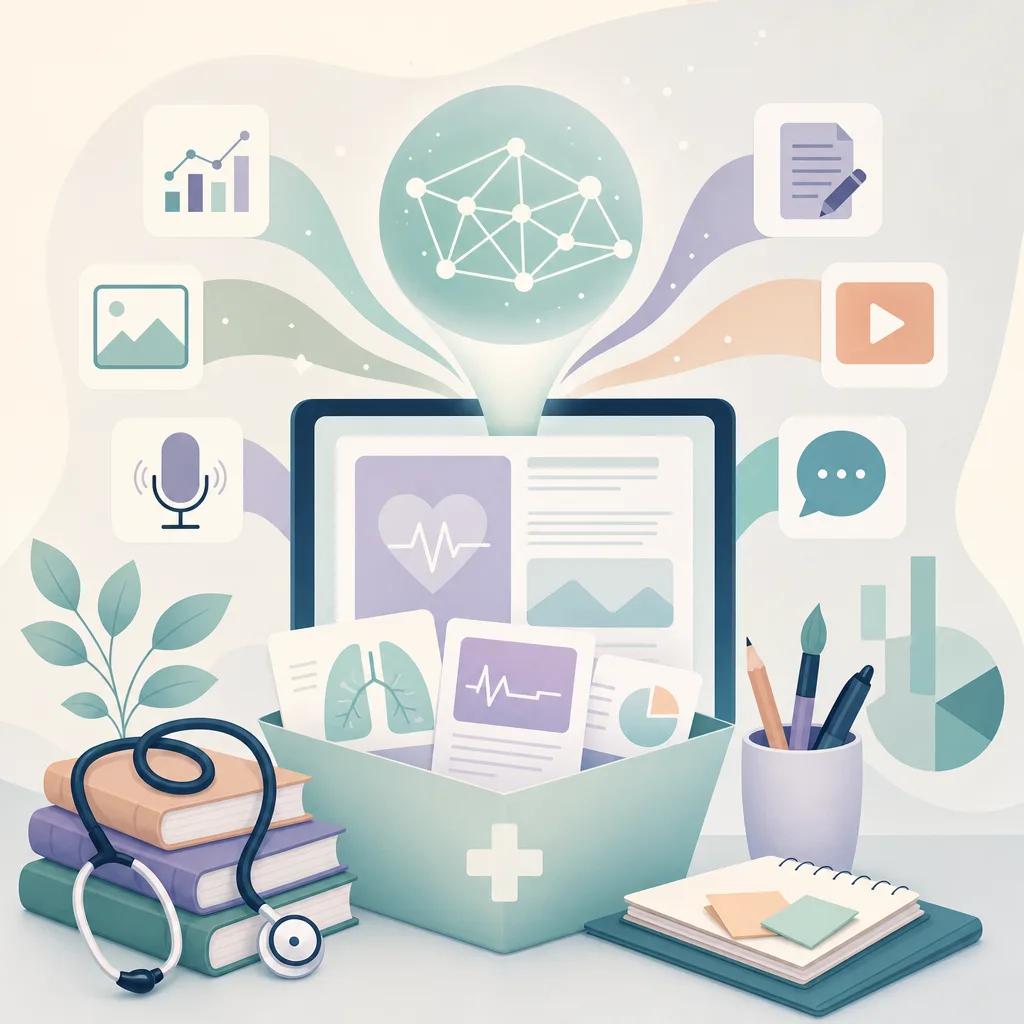 Illustration related to ai tools for content creators in healthcare