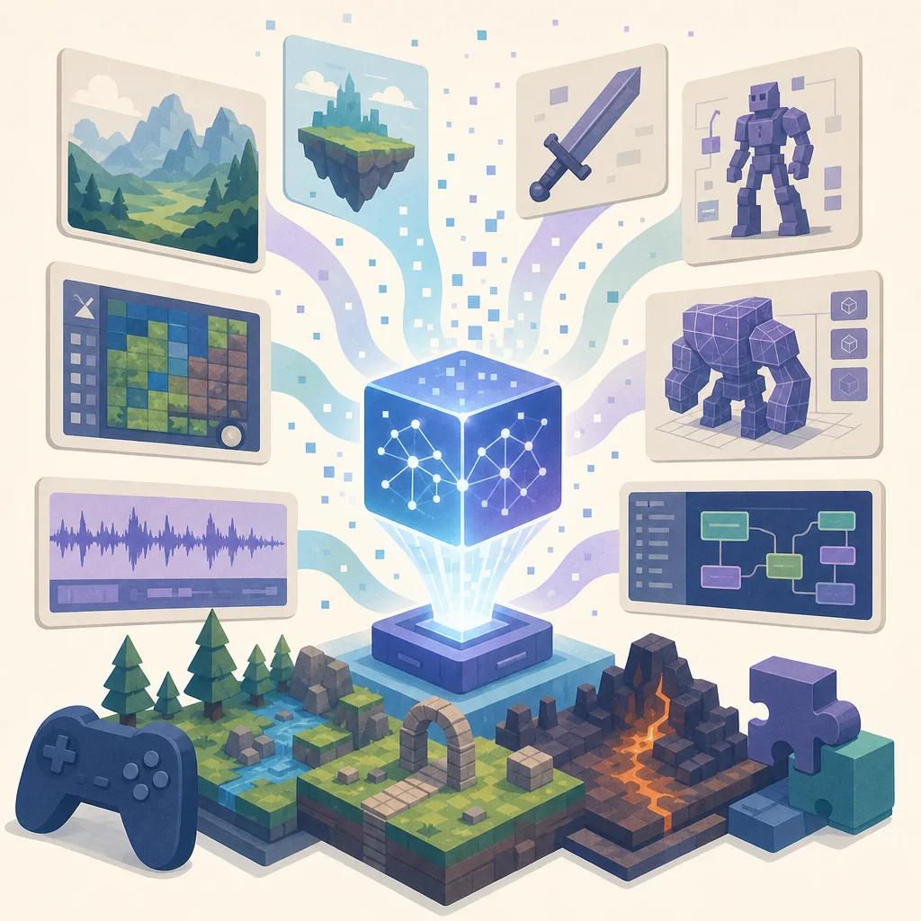 Illustration related to ai tools for gaming content creation