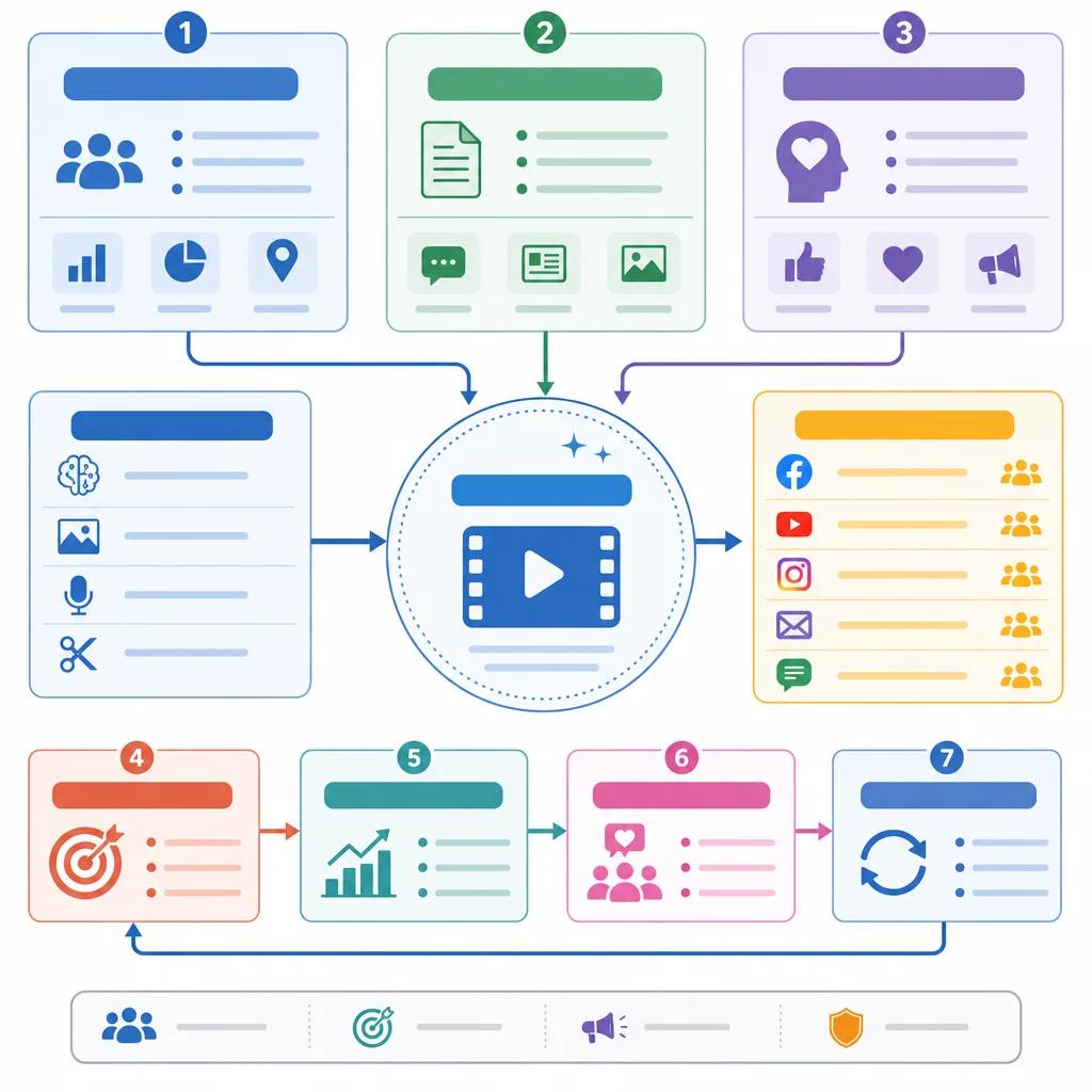 Diagram explaining ai video strategies for political campaigns