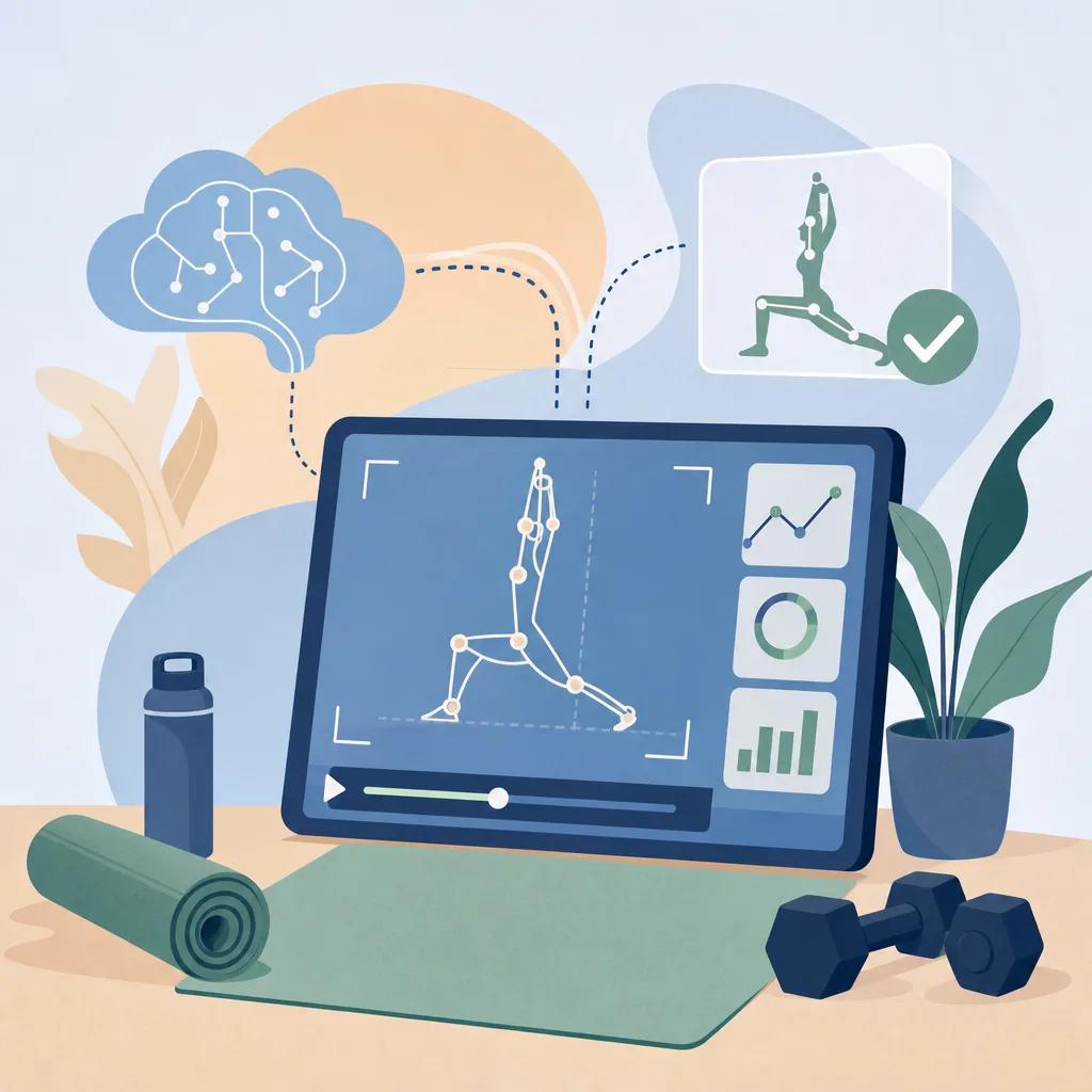 Illustration related to using ai video for fitness coaching